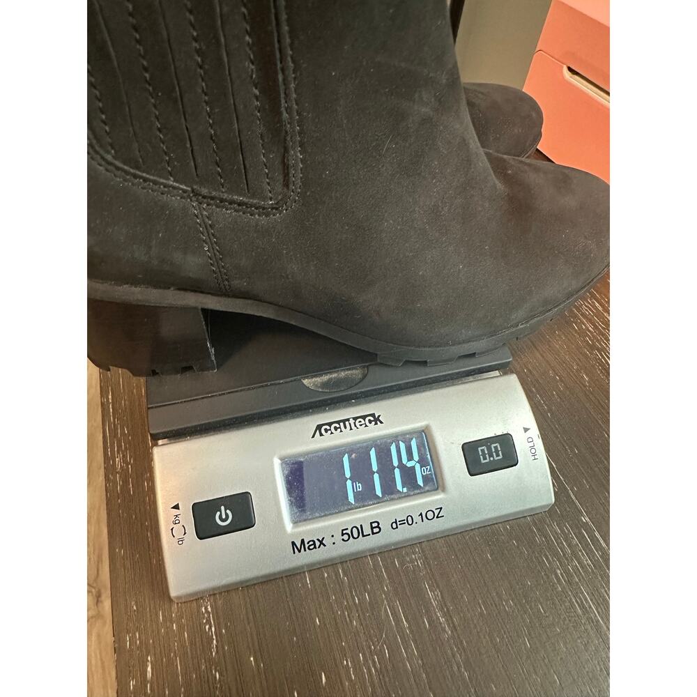 Vionic Wilma Womens 6.5 Black Waterproof Suede Chelsea Ankle Boots Lug Heel Zip - Picture 13 of 13